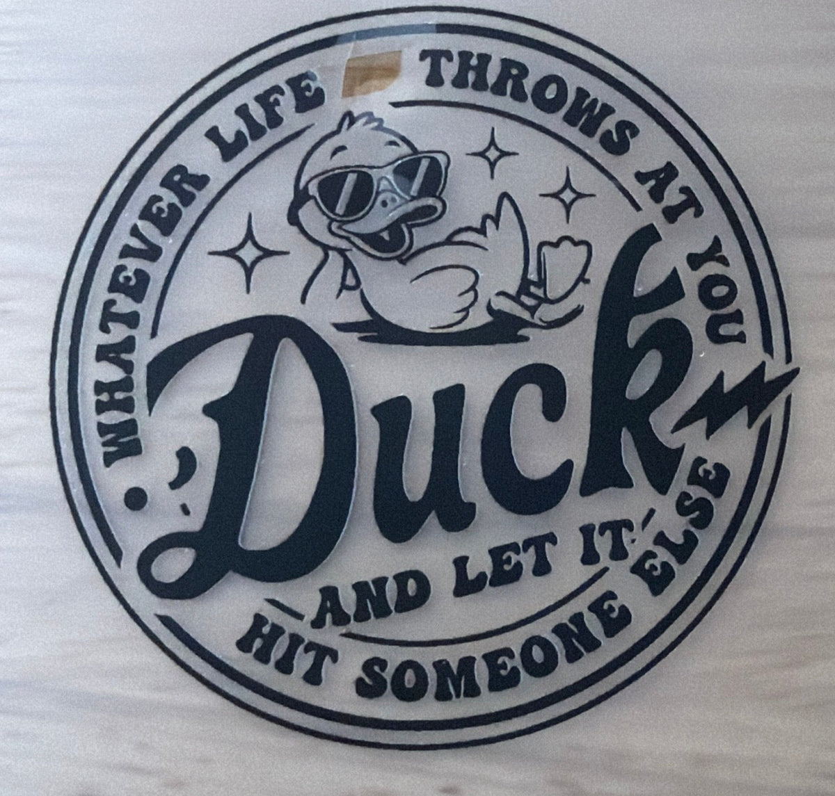 Whatever Life Throws At You Duck Trucker Hat