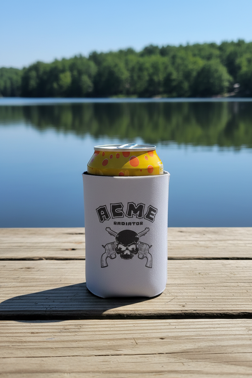 ACME Radiator branded design can cooler.