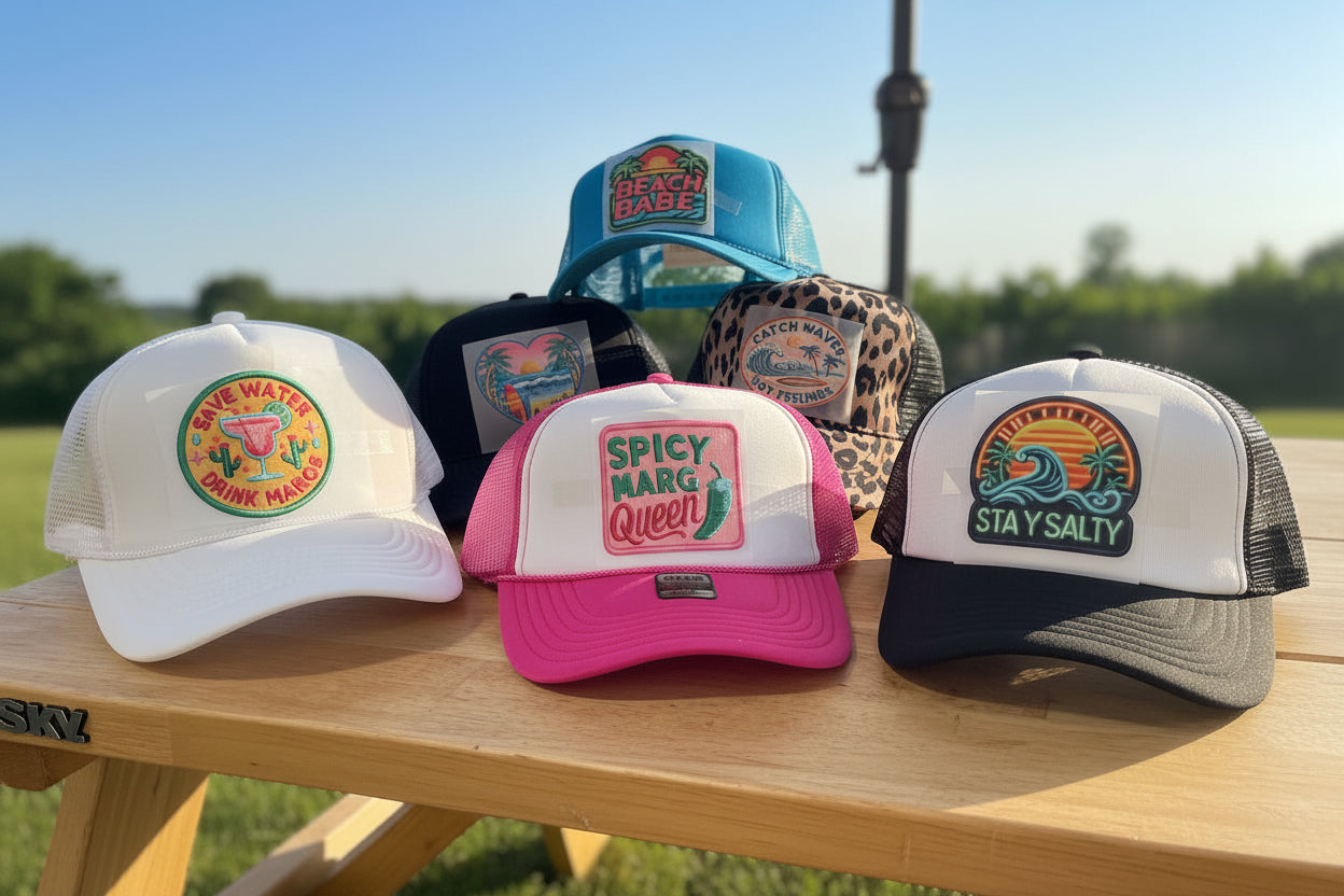 Cocktails & Chaos Trucker Hats