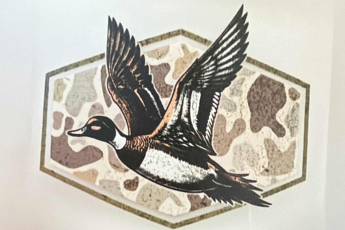 Camo Duck Faux Patch Trucker Hat