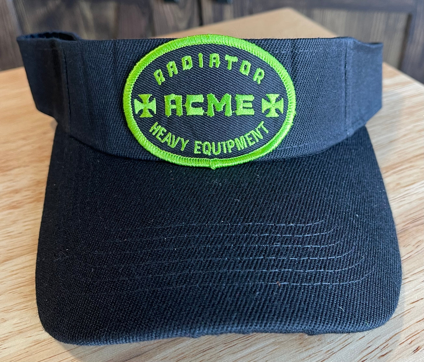 ACME Radiator & Heavy Equipment Embroidered Patch Sun Visor - Black