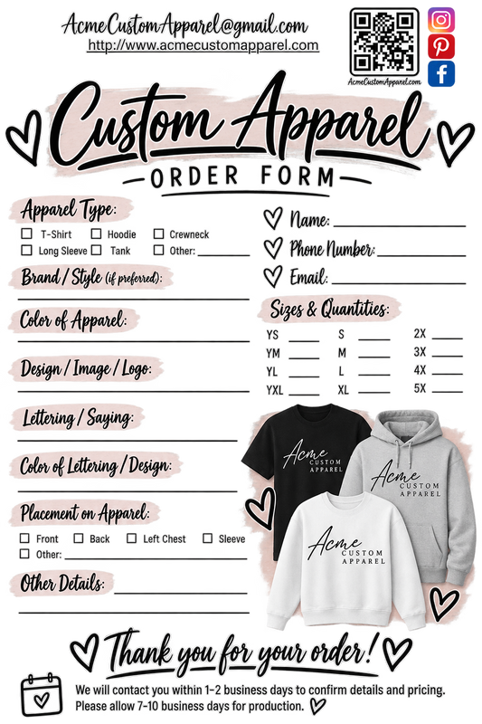 CUSTOM REQUESTS | Your Idea, Made by ACME.
