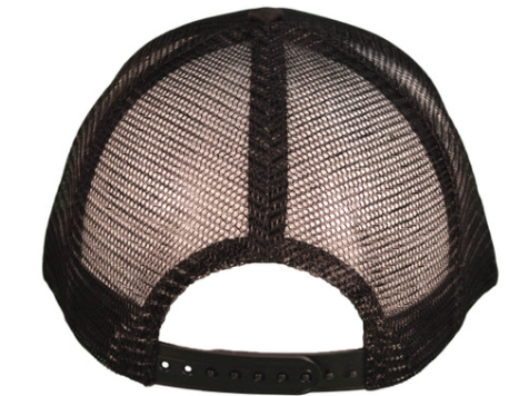 Baseball - Foam Trucker with Hat Chain Snapback Hat - Black