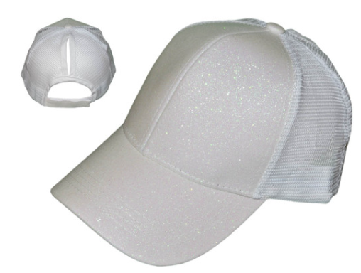 ACME Radiator Skull & Guns Woven Patch
- Glitter Ponytail Trucker Hat - White