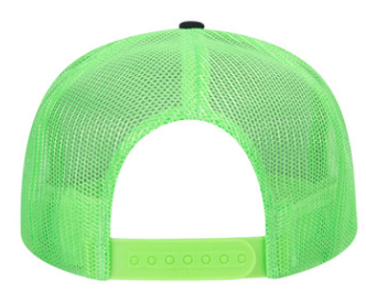 Don't Follow Me - OTTO Foam Golf Style Mesh Back Hat - Neon Green
