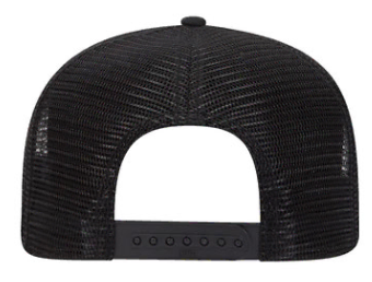 BLANK - OTTO Cork Square Flat Visor Pro Style Mesh Back Snapback - Black