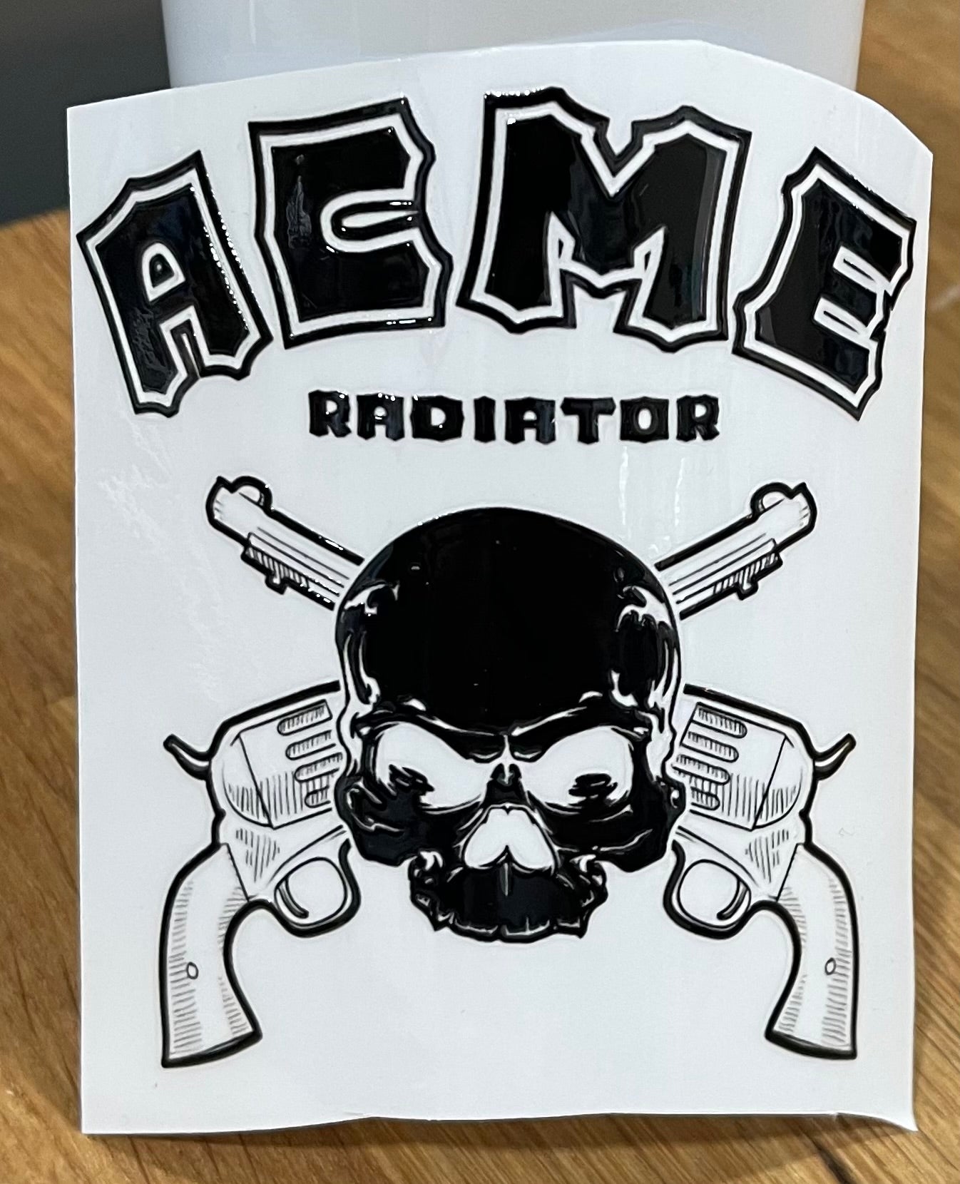 UV Decal - ACME Radiator Skull & Guns