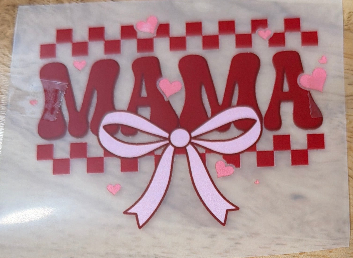 MAMA Pink Bow Trucker Hat
