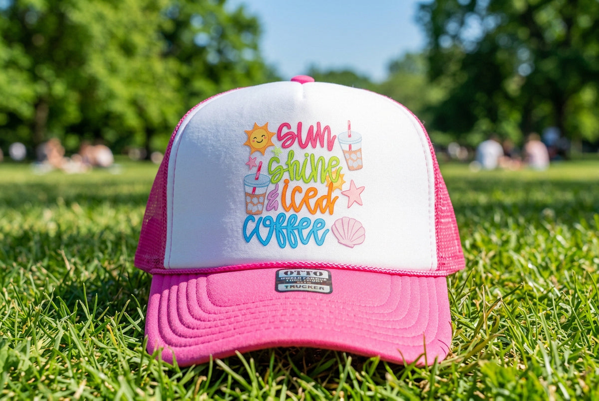 Sunshine & Iced Coffee Trucker Hat