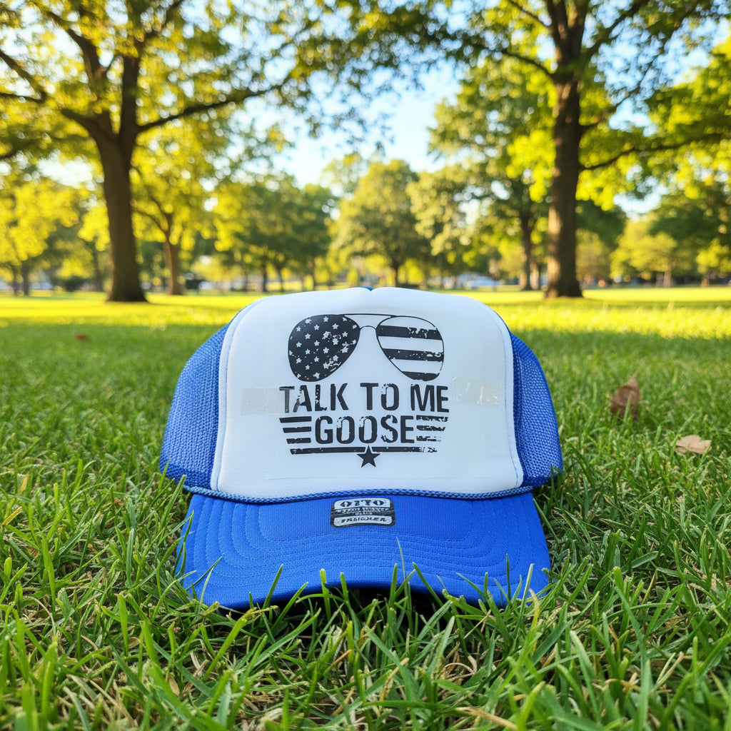 Talk to Me Goose Trucker Hats