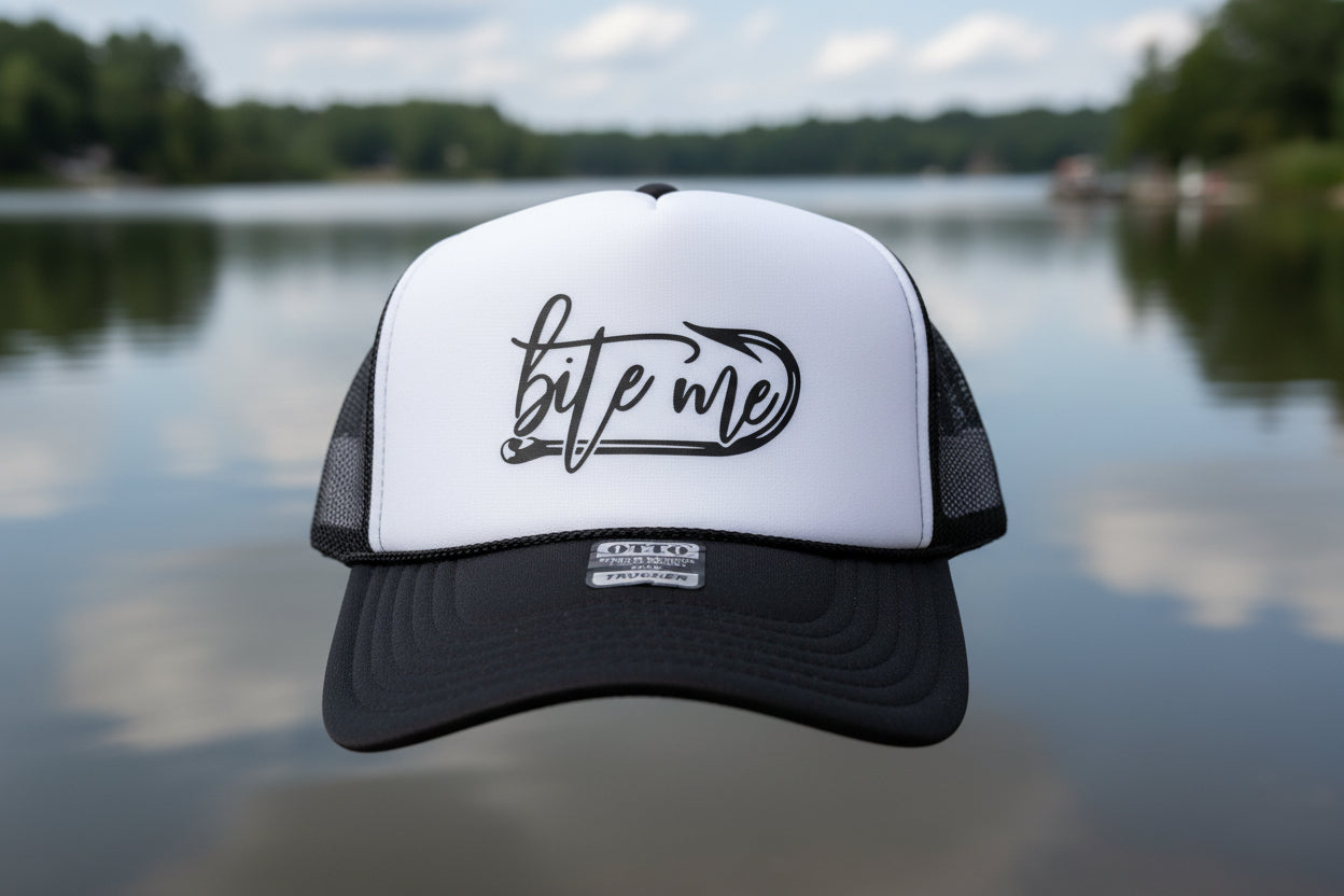 Bite Me Trucker Hats