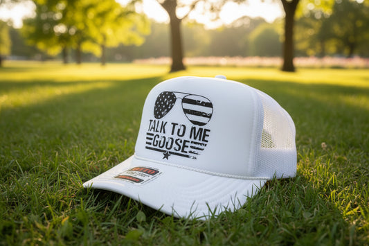 Talk to Me Goose Trucker Hats