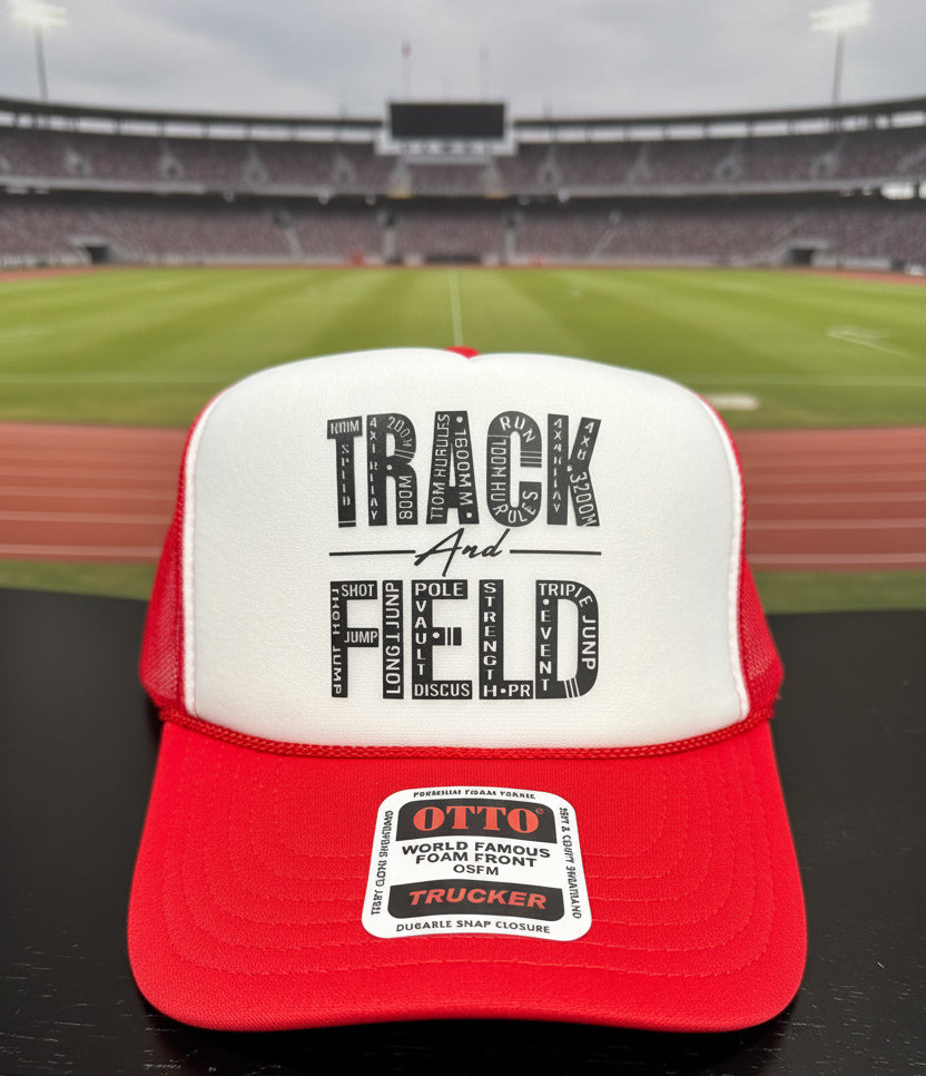 Track & Field Trucker Hats
