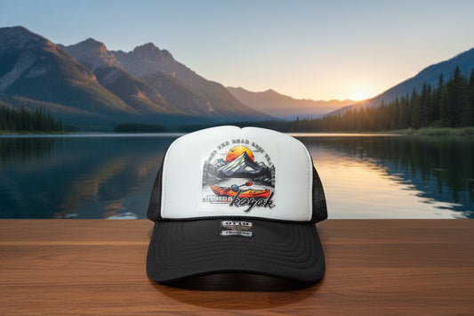 Sometimes The Road Less Traveled Requires a Kayak Trucker Hat