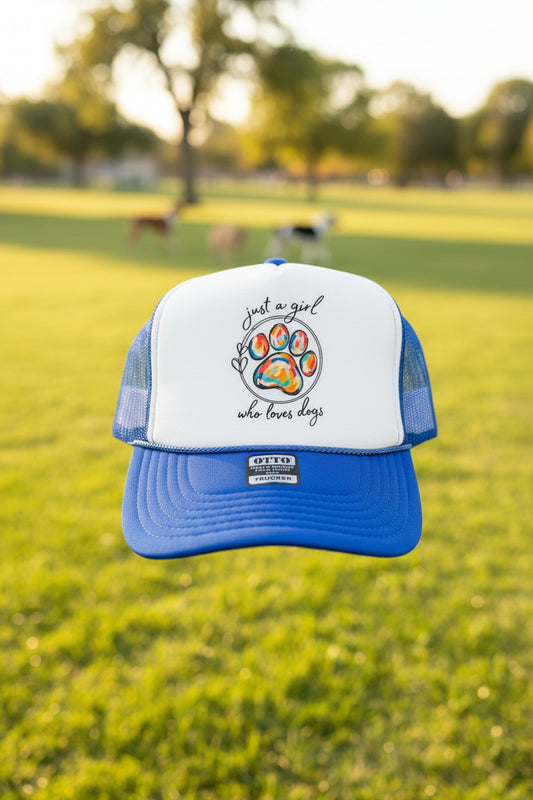 Just a Girl Who Loves Dogs Trucker Hats