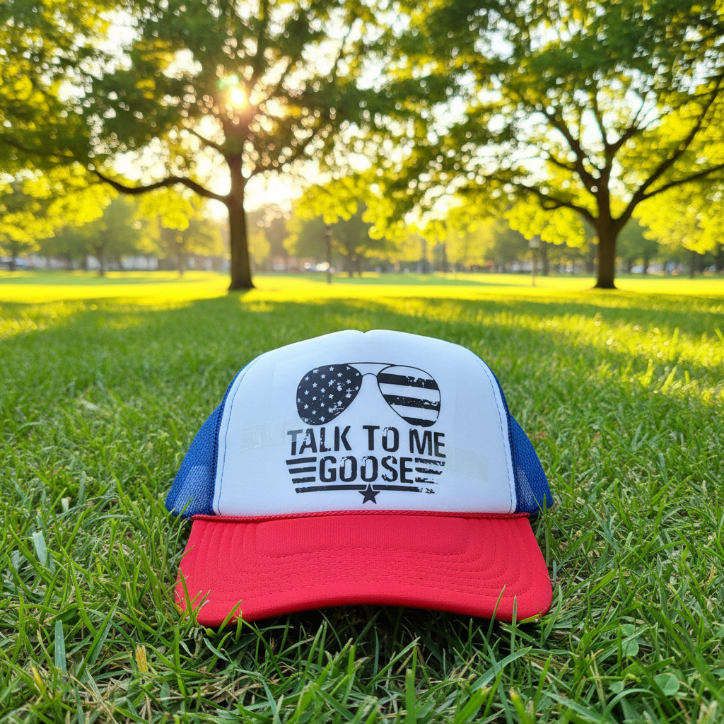 Talk to Me Goose Trucker Hats