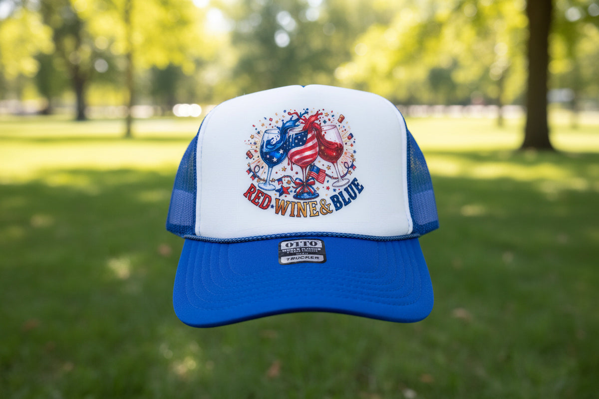 Red, Wine & Blue Trucker Hat