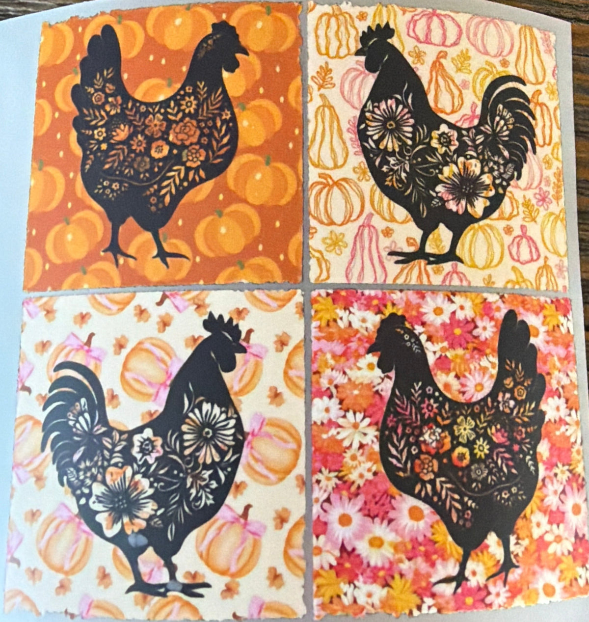 Floral Chicken Trucker Hat