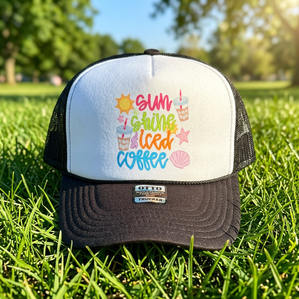 Sunshine & Iced Coffee Trucker Hat