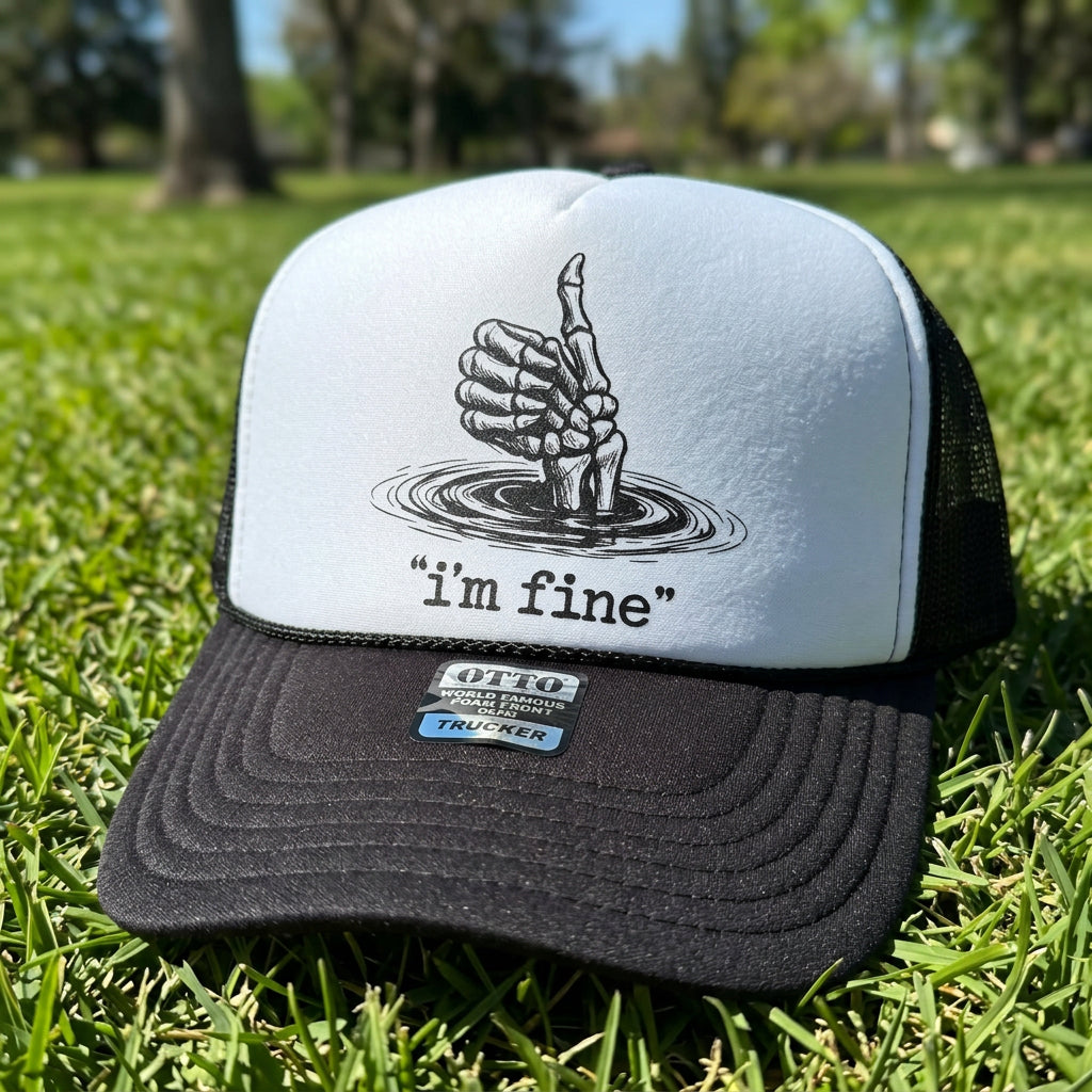 I'm Fine Trucker Hat