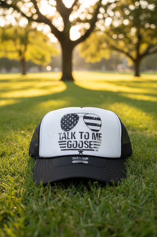 Talk to Me Goose Trucker Hats