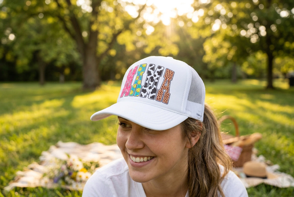 MAMA - Sparkle & Sass Trucker Hat