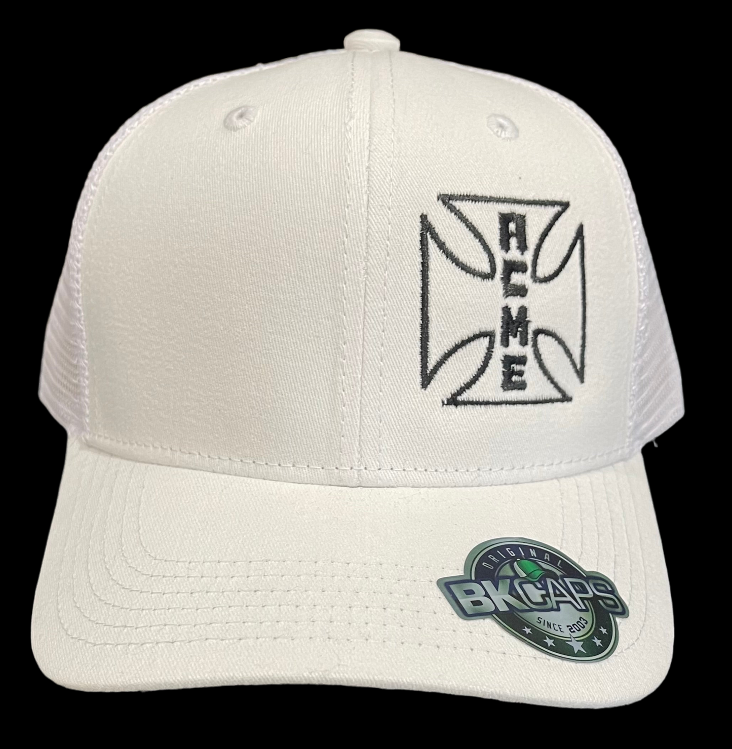 ACME Embroidered Logo - Trucker Hat - White