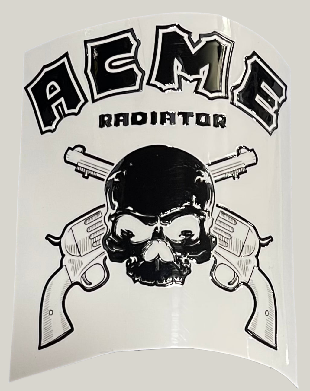 UV Decal - ACME Radiator Skull & Guns