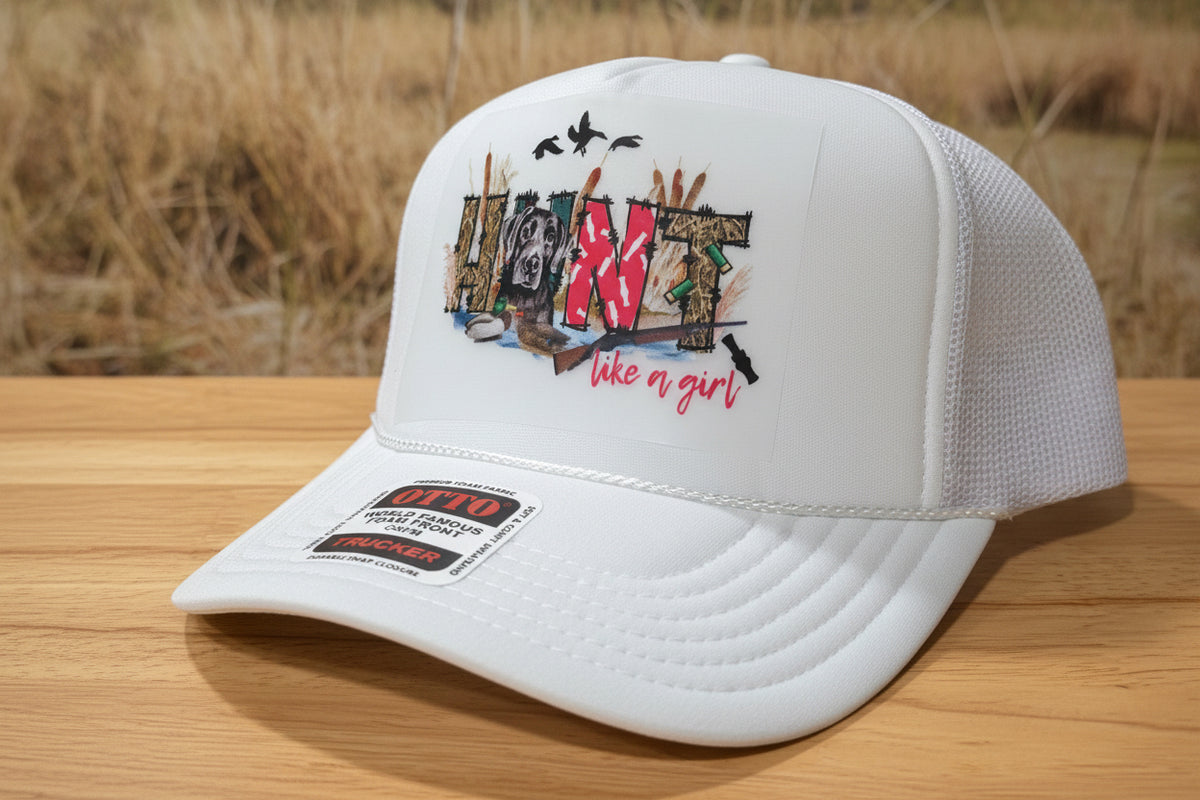 Hunt Like A Girl Trucker Hats