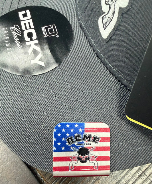 Hat Clip - Distressed UV Printed Flag