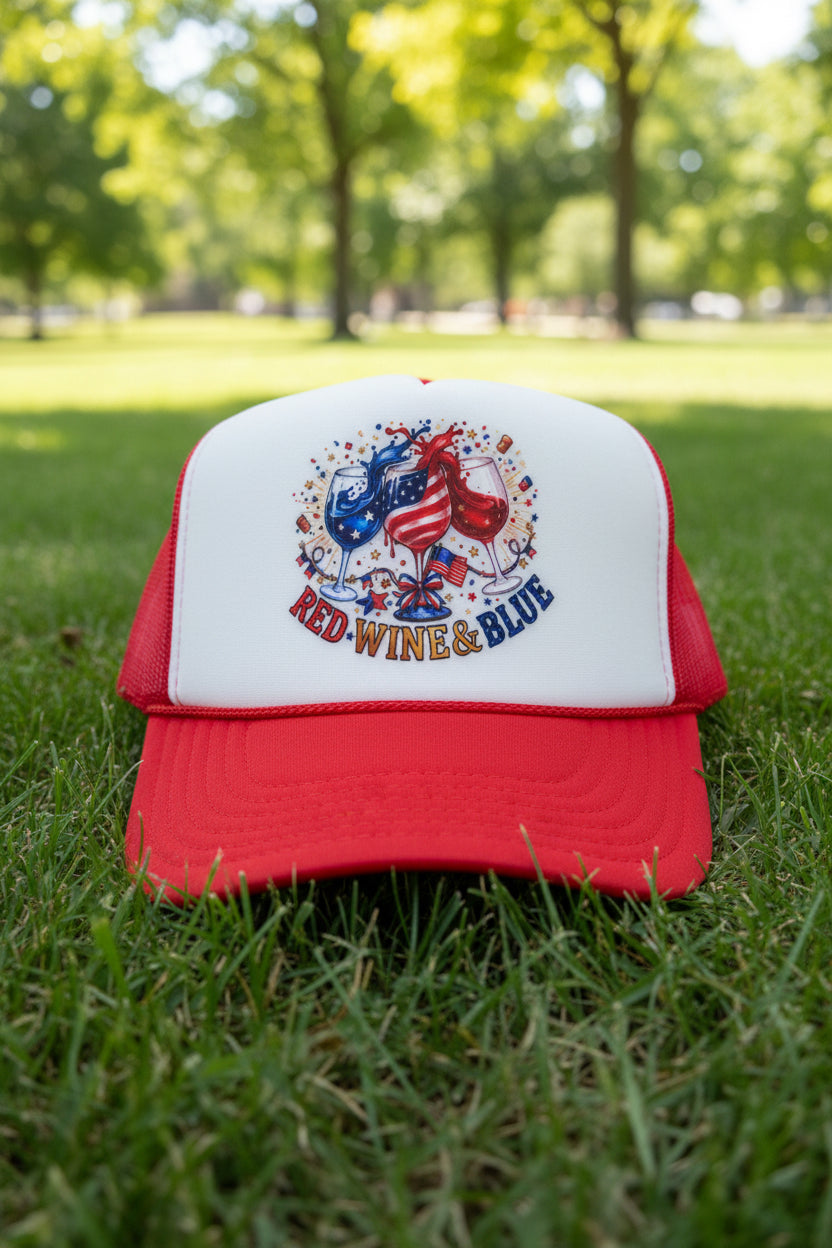 Red, Wine & Blue Trucker Hat