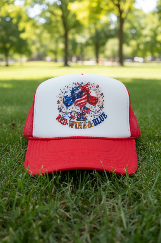Red, Wine & Blue Trucker Hat