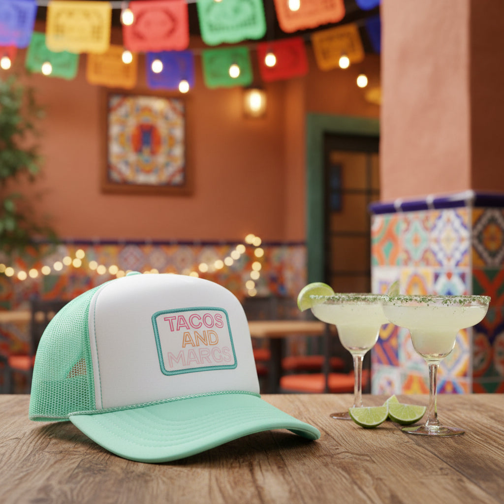 Cocktails & Chaos Trucker Hats
