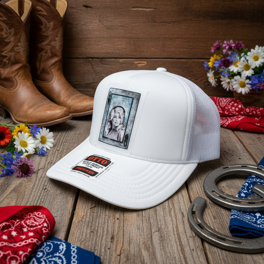 Country Queen Playing Card Trucker Hat