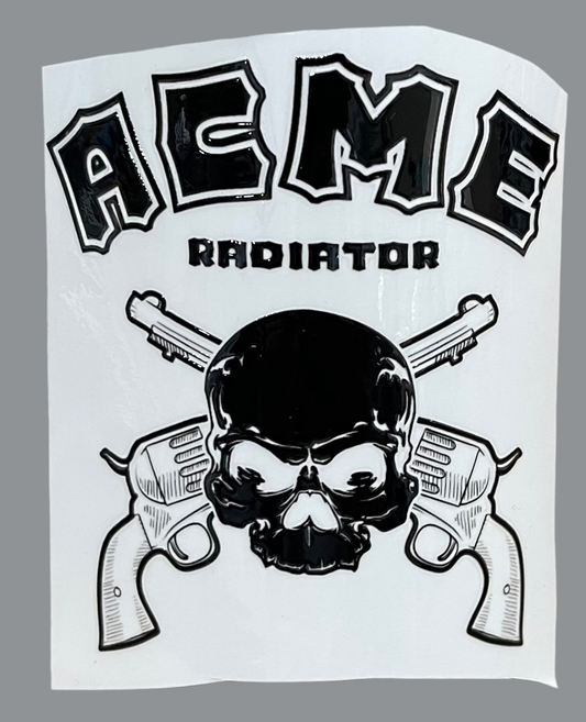UV Decal - ACME Radiator Skull & Guns
