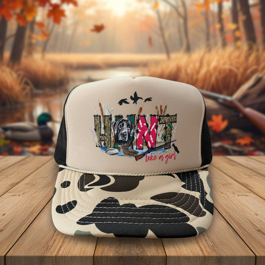 Hunt Like A Girl Trucker Hats