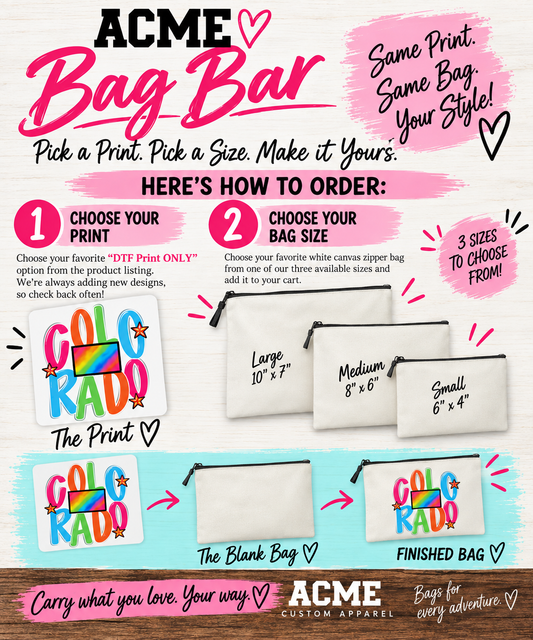 ACME Bag Bar | Build Your Own Canvas Bag