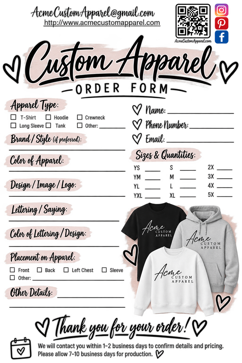 CUSTOM REQUESTS | Your Idea, Made by ACME.