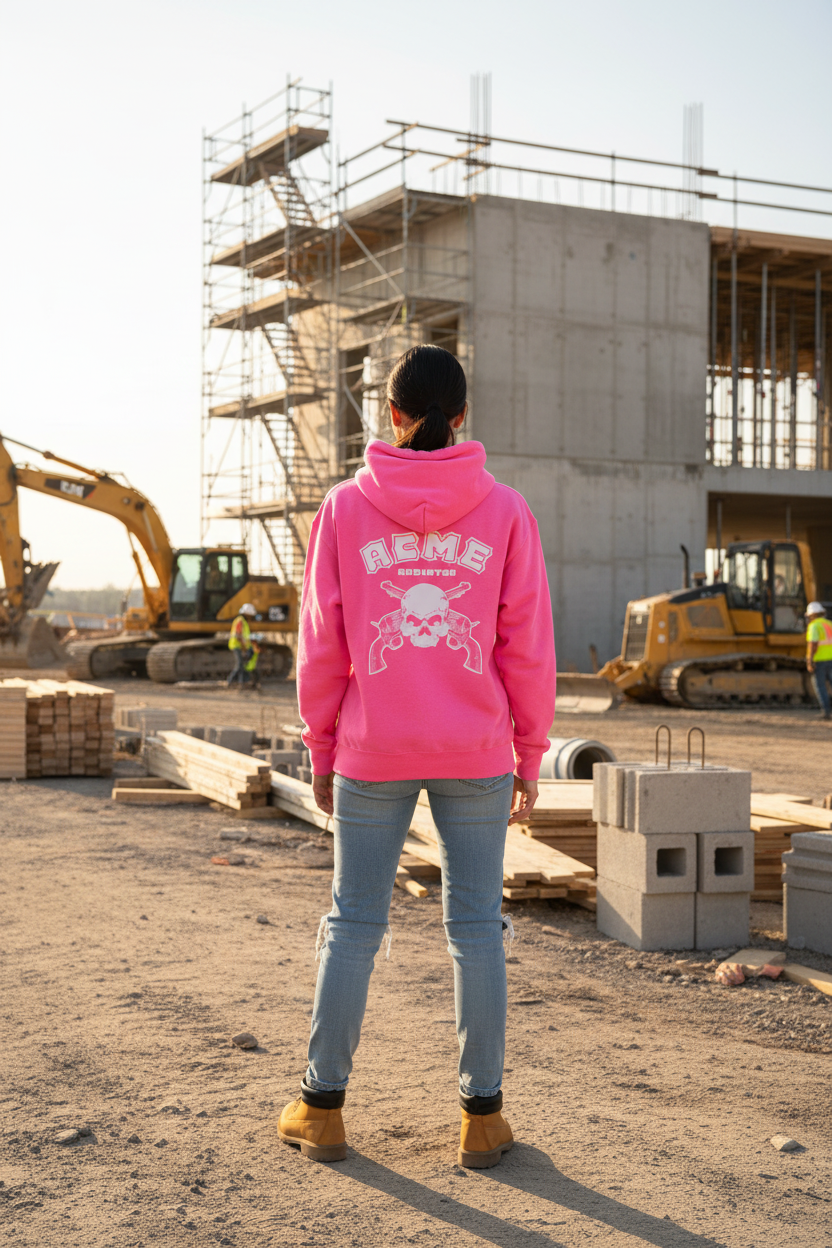 ACME Sweatshirt (Hooded) - Safety Pink