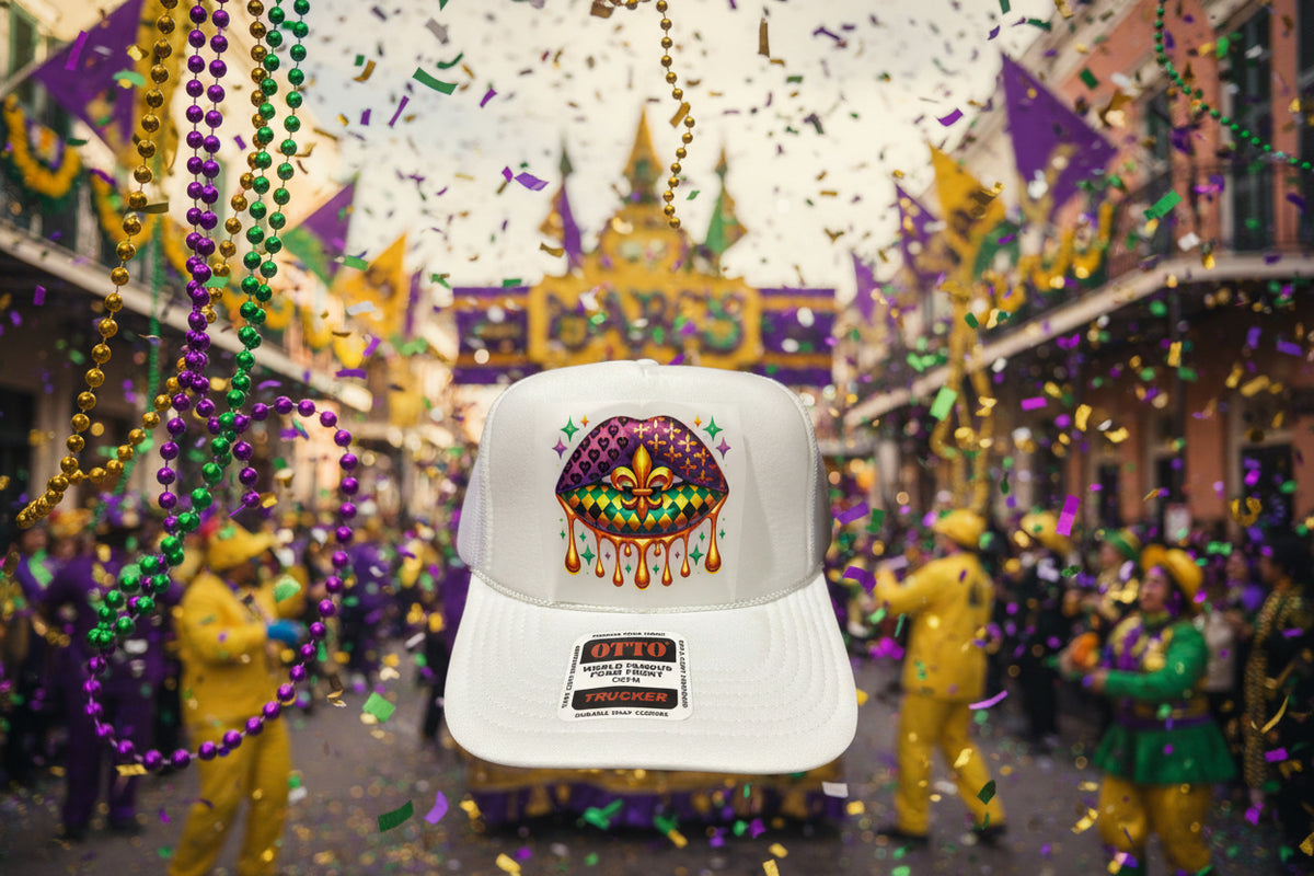 Mardi Gras Trucker Hat