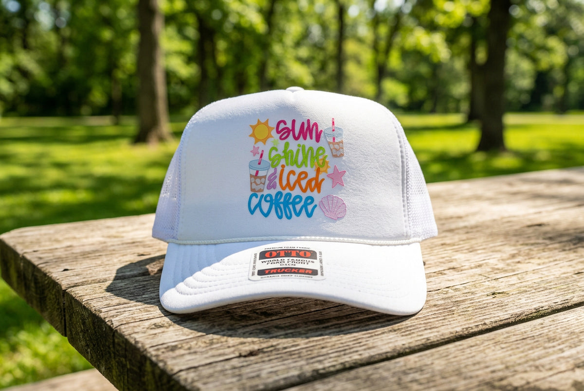 Sunshine & Iced Coffee Trucker Hat