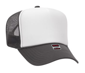 BLANK - OTTO Foam Golf Style Mesh Back Hat - Gray